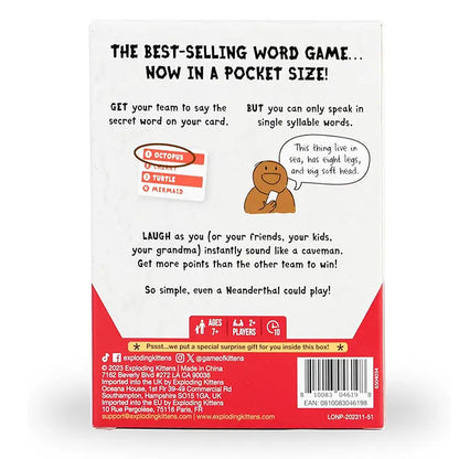 Exploding Kittens Poetry For Neanderthals Grab And Game