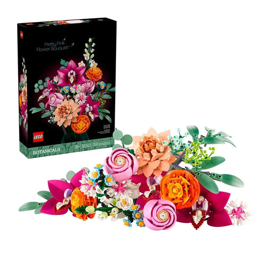 LEGO Botanicals Pretty Pink Flower Bouquet 749 Pieces