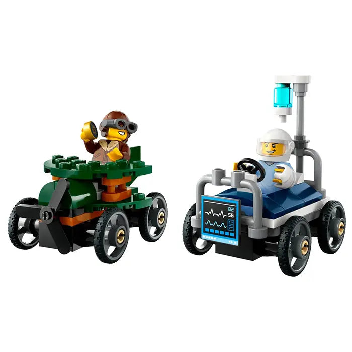 LEGO City Airplane Vs Hospital Bed Race Car Pack 70 Pieces