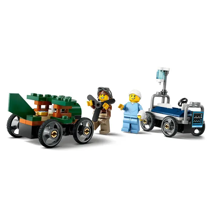 LEGO City Airplane Vs Hospital Bed Race Car Pack 70 Pieces