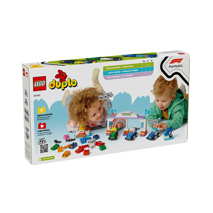 LEGO Duplo F1 Team Race Cars And Drivers 70 Pieces