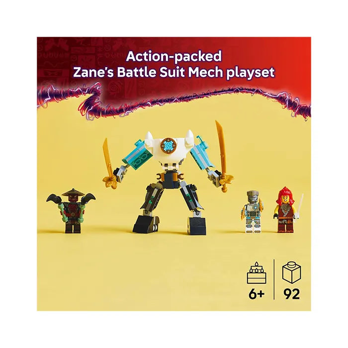 LEGO NINJAGO Zane's Battle Suit Mech 92 Pieces