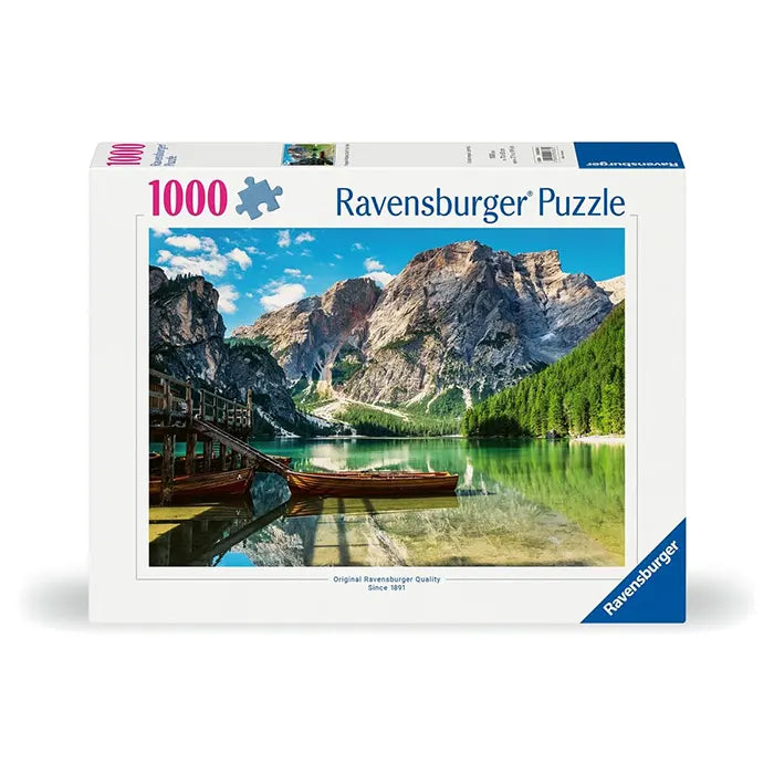 Ravensburger Pragser Wildsee, Dolomites, South Tyrol, Italy 1000 Piece Jigsaw Puzzle