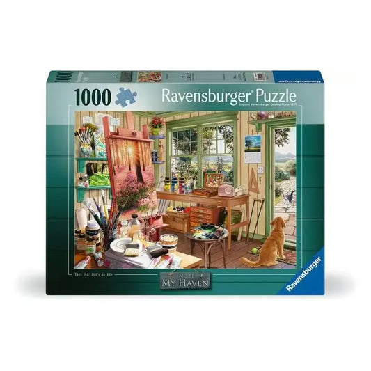 Ravensburger My Haven Artist's Shed 1000 Piece Jigsaw Puzzle