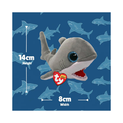 Ty Beanie Boo Finnegan The Gray Shark 6 Inch