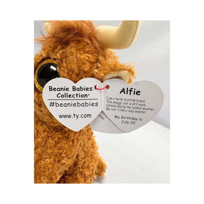 Ty Beanie Boos Alfie The The Highland Cow 6 Inch