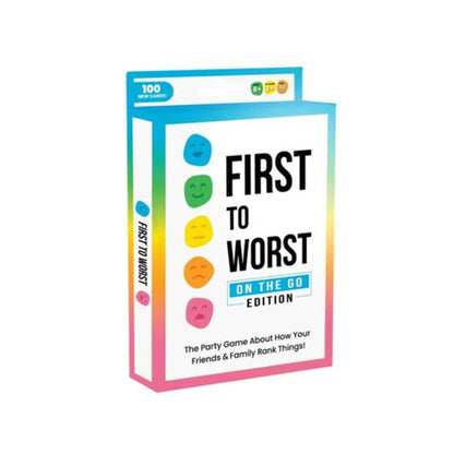 First to Worst Family Tuck Box Card Game