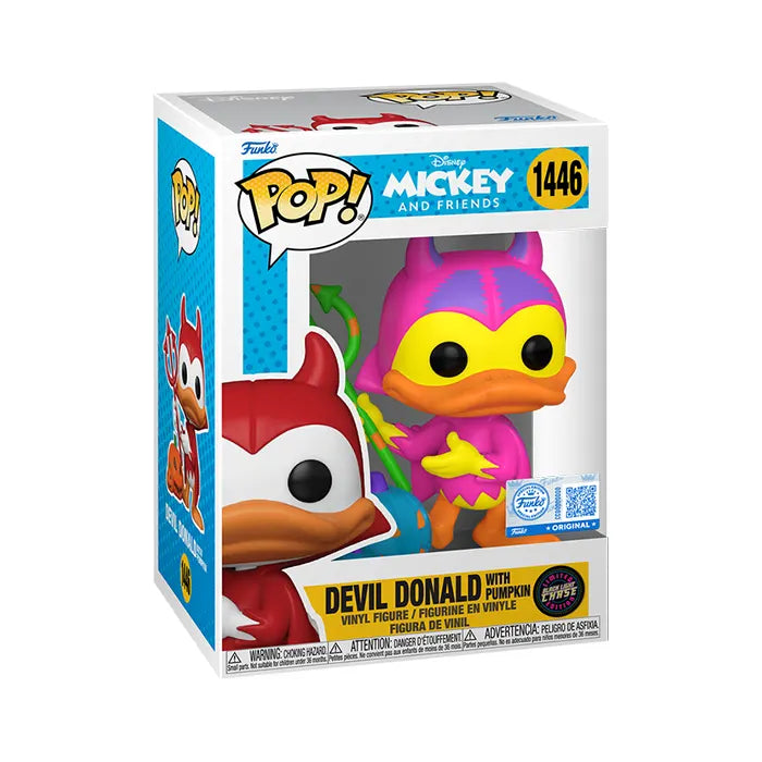 Funko Pop! Mickey &amp; Friends Devil Donald with Pumpkin - Chase Edition