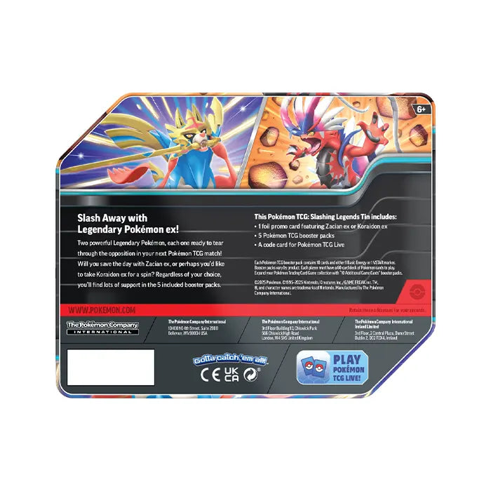 Pokemon TCG Slashing Legends Tin