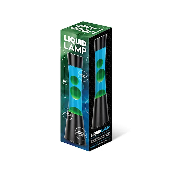 Liquid Lamp Blue Green 16"