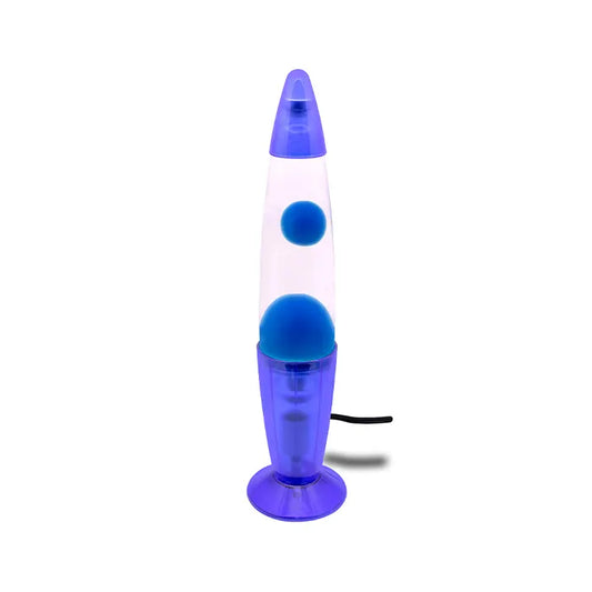 Liquid Lamp Clear Blue 13"
