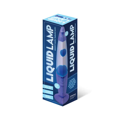 Liquid Lamp Clear Blue 13"