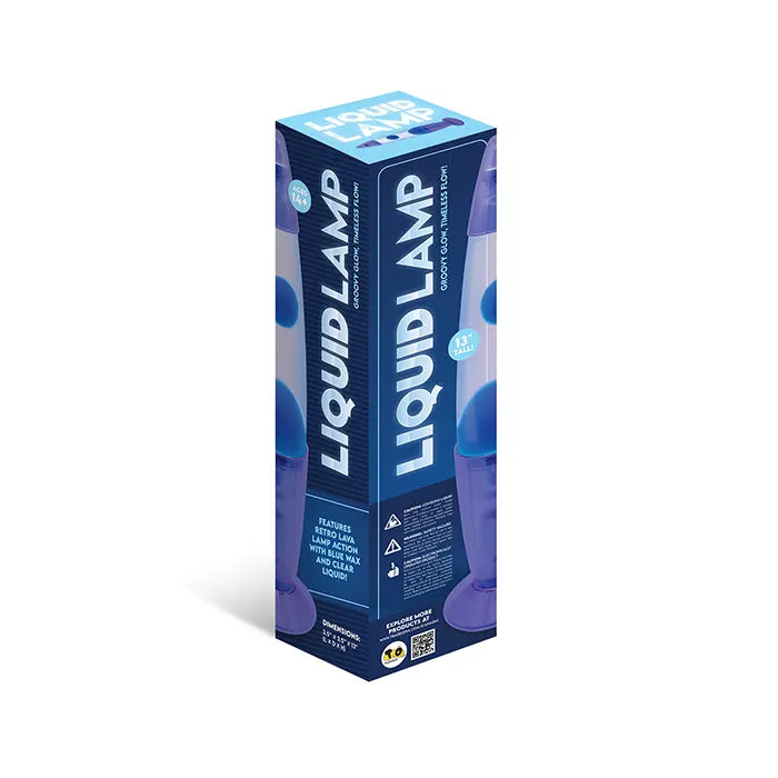 Liquid Lamp Clear Blue 13"