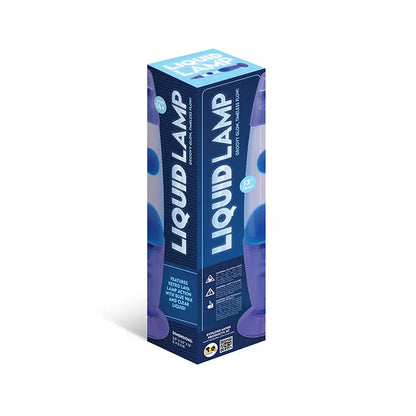 Liquid Lamp Clear Blue 13"