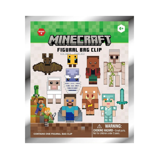 Minecraft Series 4 Blind Bag - 3D Figural Foam Bag Clip