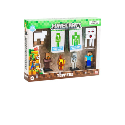 Minecraft 3D Toppeez 8 Pack – Mini Character Toppers Set