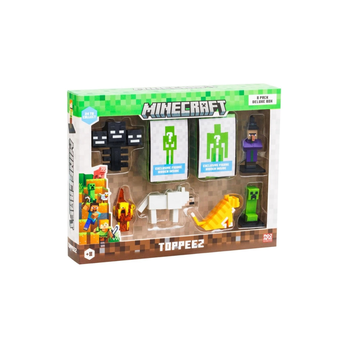 Minecraft 3D Toppeez 8 Pack – Mini Character Toppers Set
