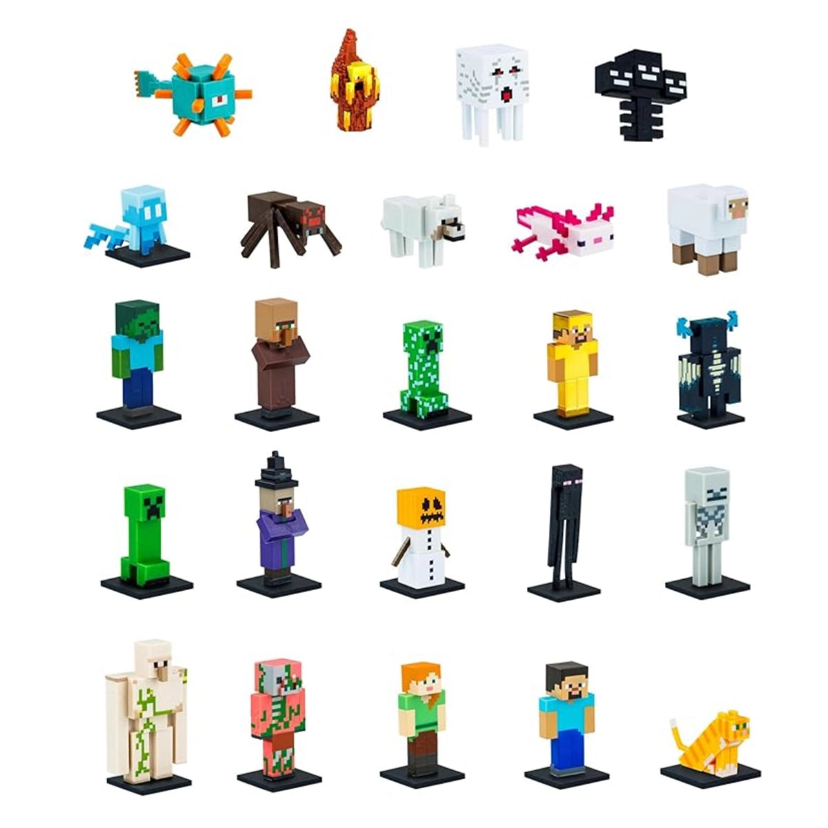 Minecraft 3D Toppeez 5 Pack – Mini Character Toppers Set