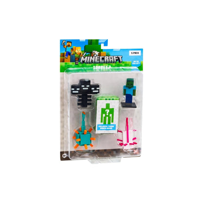 Minecraft 3D Toppeez 5 Pack – Mini Character Toppers Set