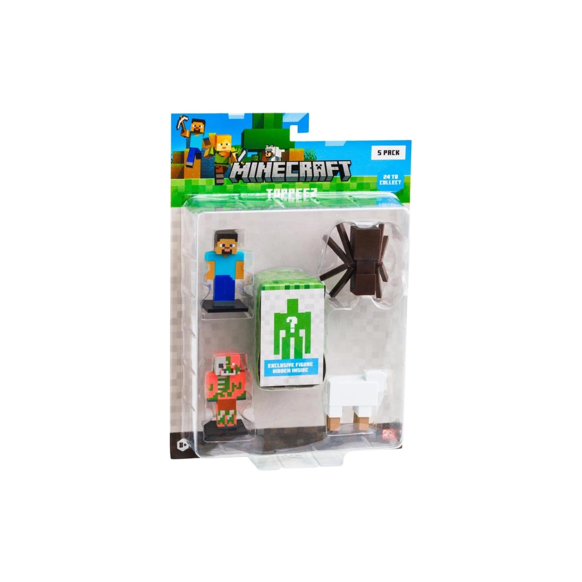 Minecraft 3D Toppeez 5 Pack – Mini Character Toppers Set