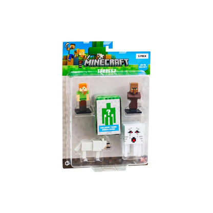 Minecraft 3D Toppeez 5 Pack – Mini Character Toppers Set