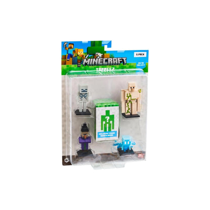 Minecraft 3D Toppeez 5 Pack – Mini Character Toppers Set
