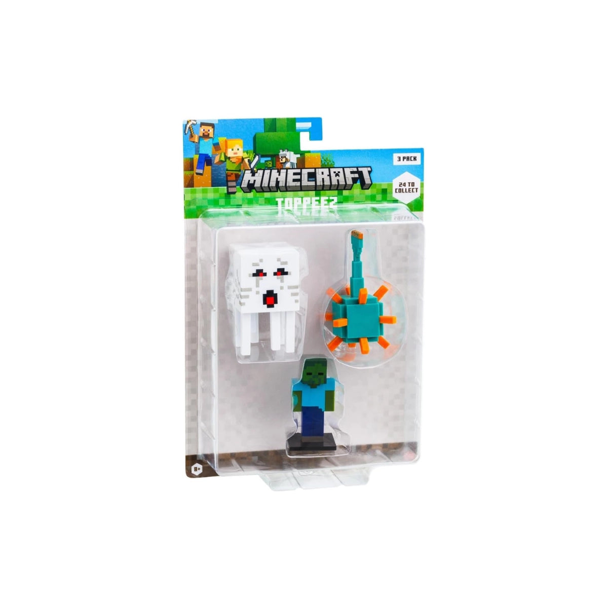 Minecraft 3D Toppeez 3 Pack – Mini Character Toppers Set