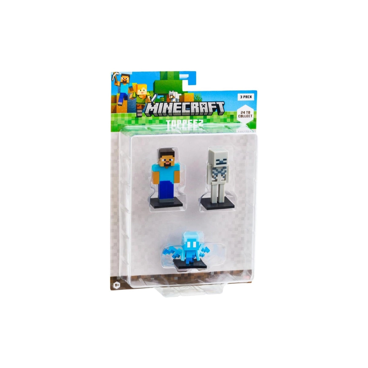 Minecraft 3D Toppeez 3 Pack – Mini Character Toppers Set