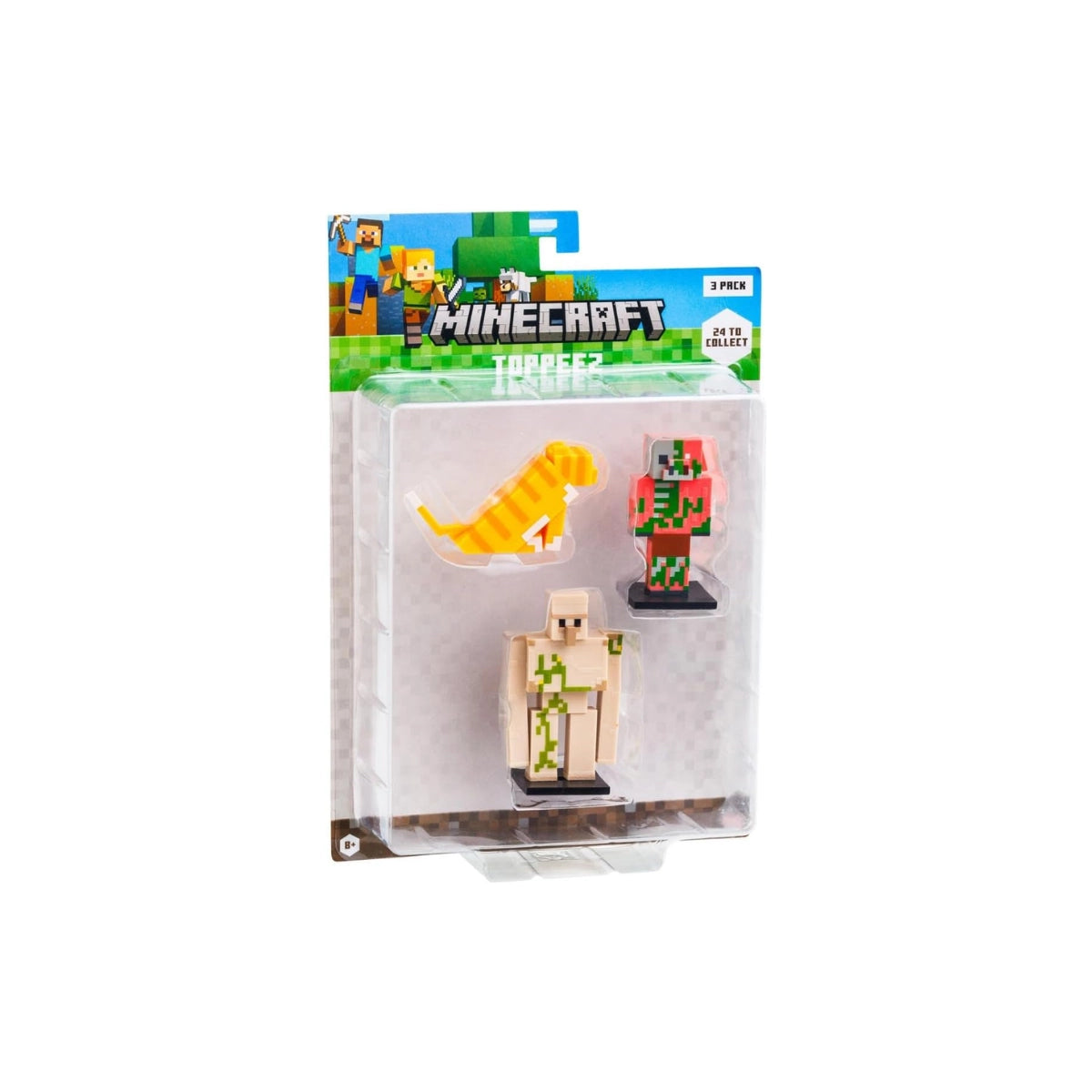 Minecraft 3D Toppeez 3 Pack – Mini Character Toppers Set