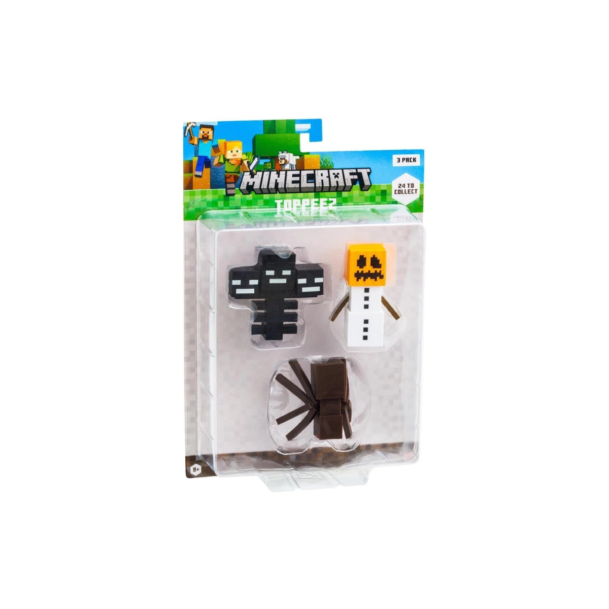 Minecraft 3D Toppeez 3 Pack – Mini Character Toppers Set