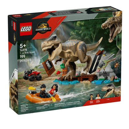 LEGO Jurassic World T. rex River Escape 199 Pieces