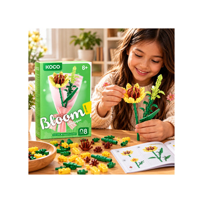 Bouquet Series Building Blocks - Flower Building - Assorted