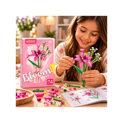 Bouquet Series Building Blocks - Flower Building - Assorted