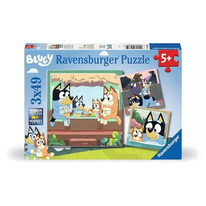 Ravensburger Bluey's Adventures 3x49 Piece Jigsaw Puzzle