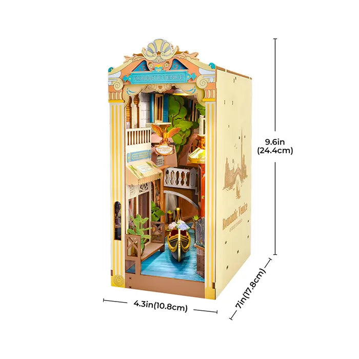 Rolife Romantic Venice DIY Book Nook Shelf Insert Kit