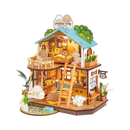 Rolife Puppy's Cozy Villa DIY Miniature House