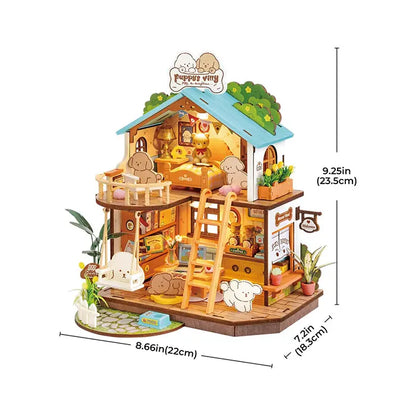 Rolife Puppy's Cozy Villa DIY Miniature House