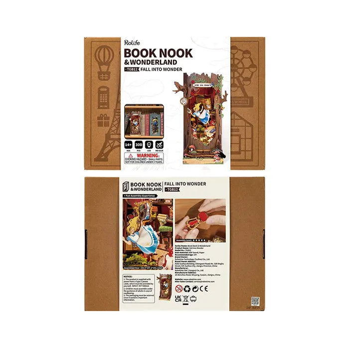Robotime Alice Adventure DIY Book Nook Shelf Insert