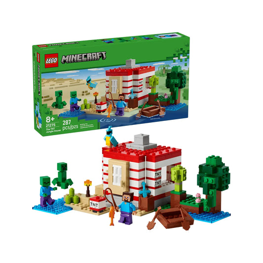 LEGO Minecraft The TNT Jungle House 287 Pieces