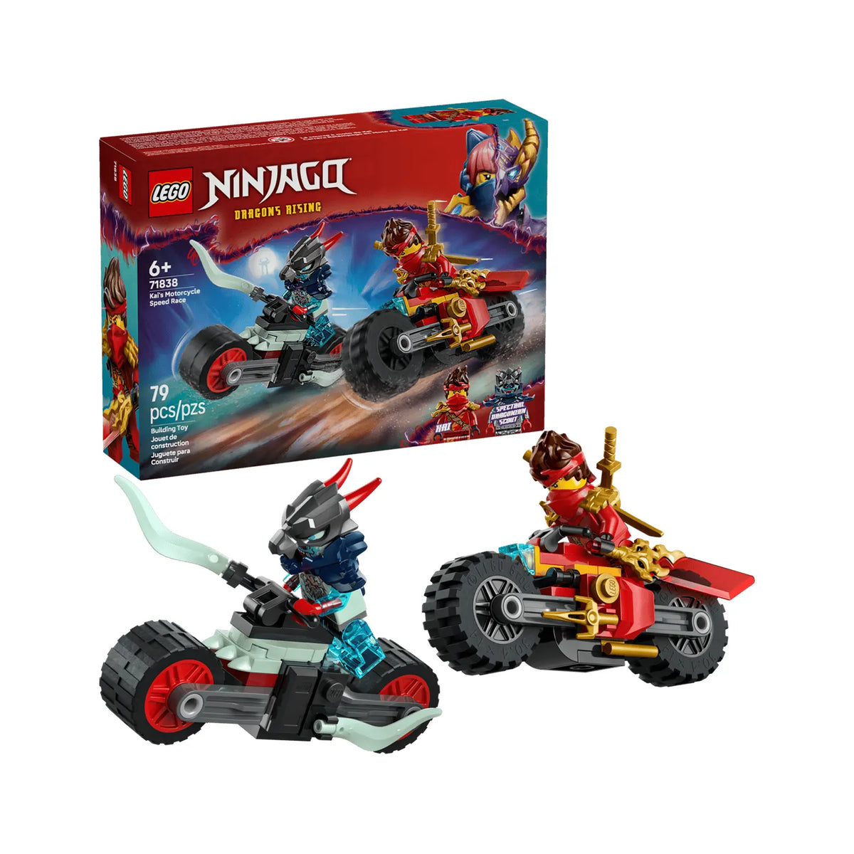 LEGO NINJAGO Kai's Motorcycle Speed Race 79 Pieces