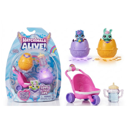 Hatchimals Hatch N Stroll Playset S1 – Stroller with Surprise Hatch Figures