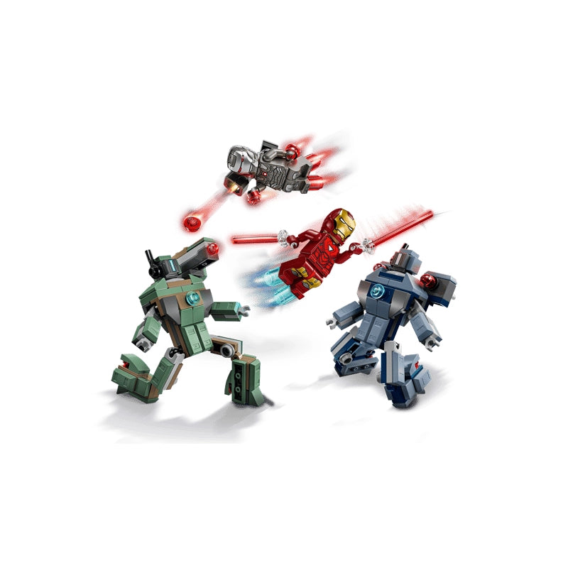 LEGO Marvel Iron Man &amp; War Machine vs. Hammer Drones 204 Pieces