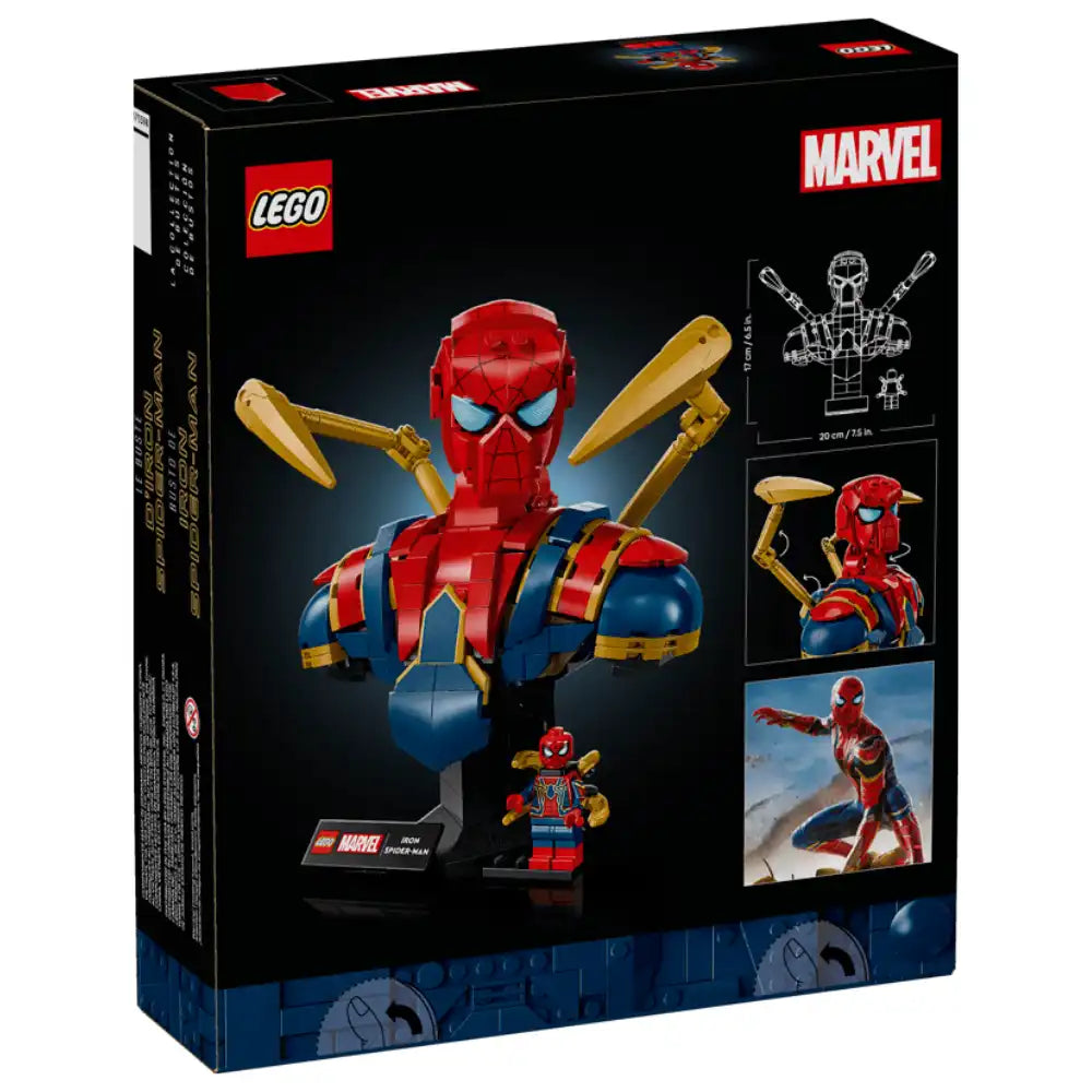 LEGO Marvel Iron Spider-Man Bust Collectible 379 Pieces