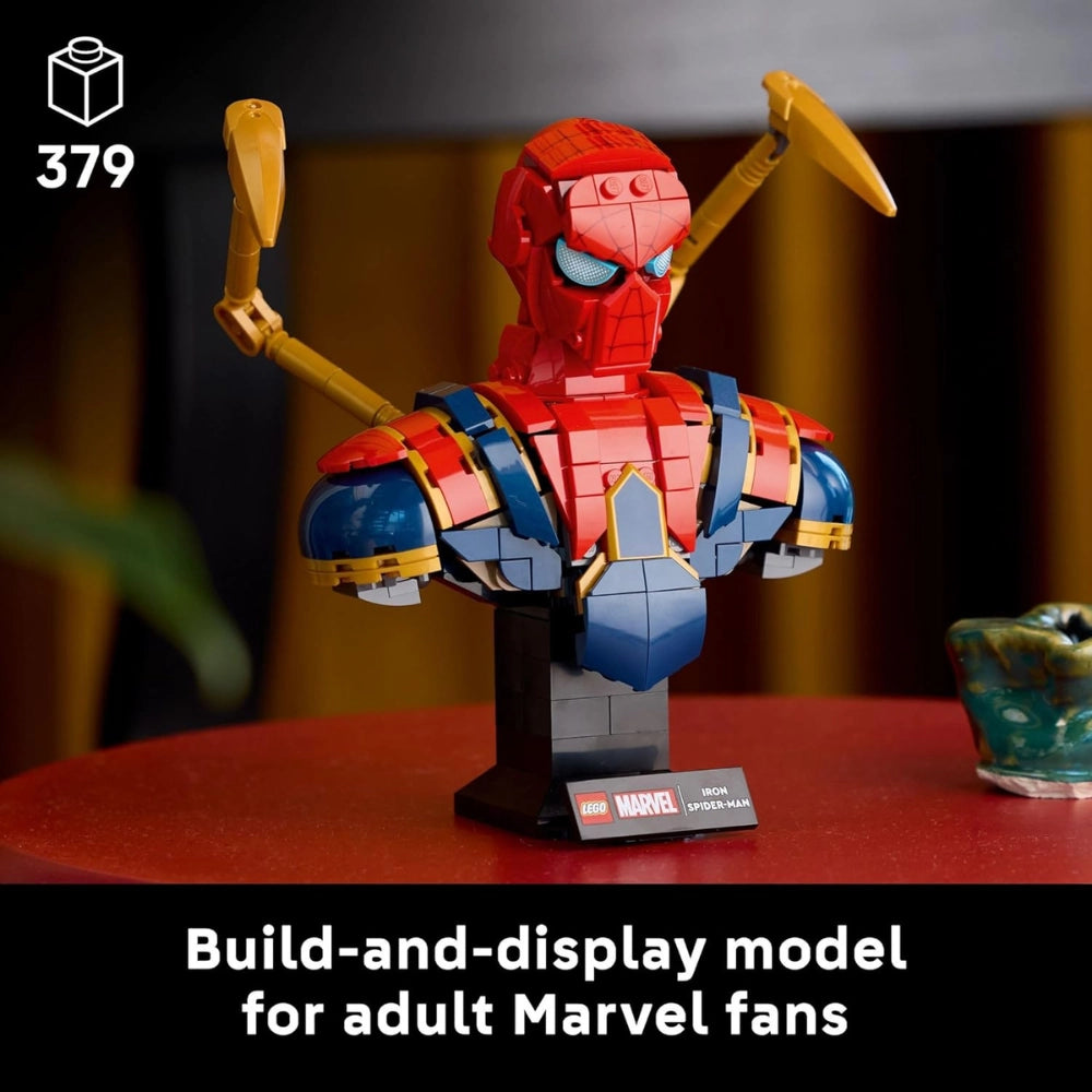 LEGO Marvel Iron Spider-Man Bust Collectible 379 Pieces