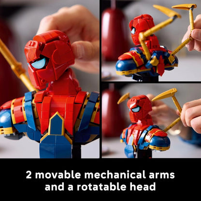 LEGO Marvel Iron Spider-Man Bust Collectible 379 Pieces