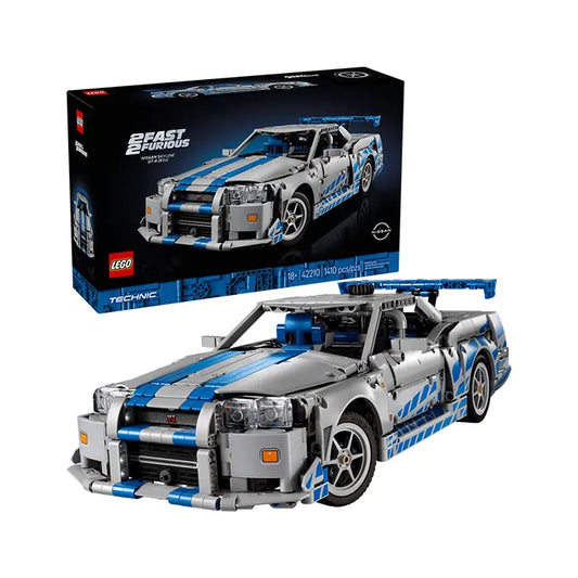 LEGO Technic 2 Fast 2 Furious Nissan Skyline GT-R (R34) Car 1410 Pieces