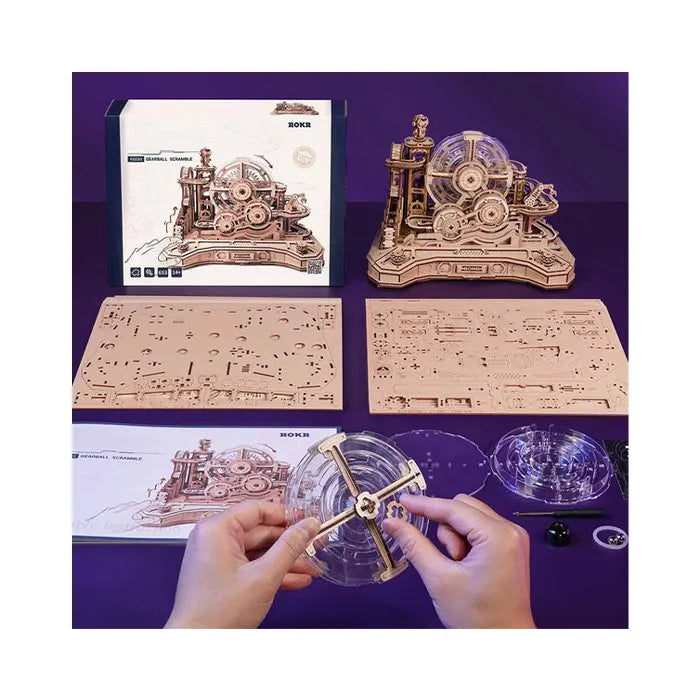 Robotime ROKR Gear Ball Challenge 3D Wooden Puzzle