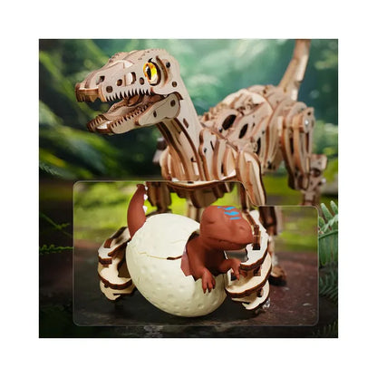 Robotime ROKR Velociraptor Mechanical 3D Wooden Puzzle