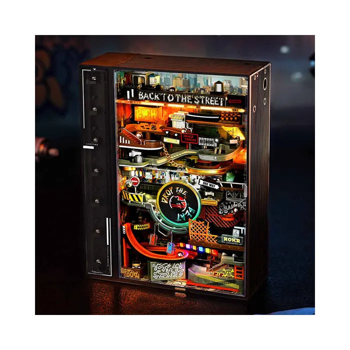 Robotime ROKR Hip-Hop Street Marble Run Mechanical 3D Puzzle