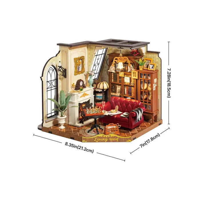 Robotime Rolife Catherine's Living Room DIY Miniature House